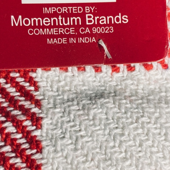 Vintage Christmas Blanket Plaid Throw 50X60 Woven Cotton Blend Dobby Holiday - Picture 10 of 10